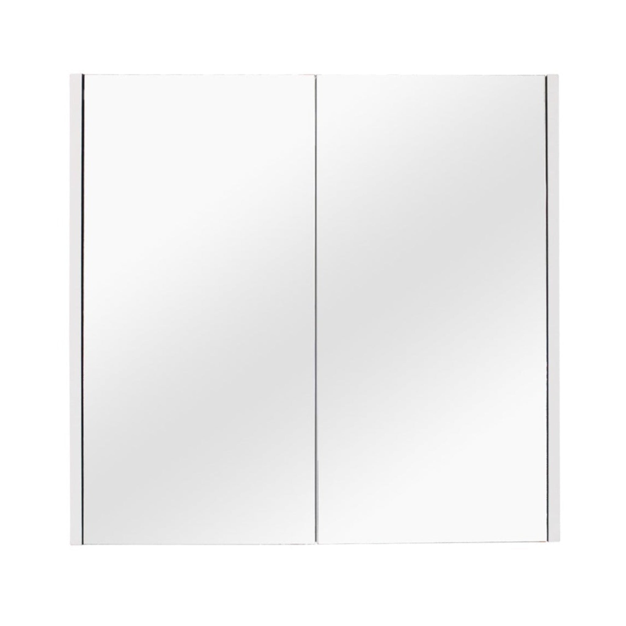POSEIDON QUBIST MATTE WHITE MIRROR SHAVING CABINET 600X720MM