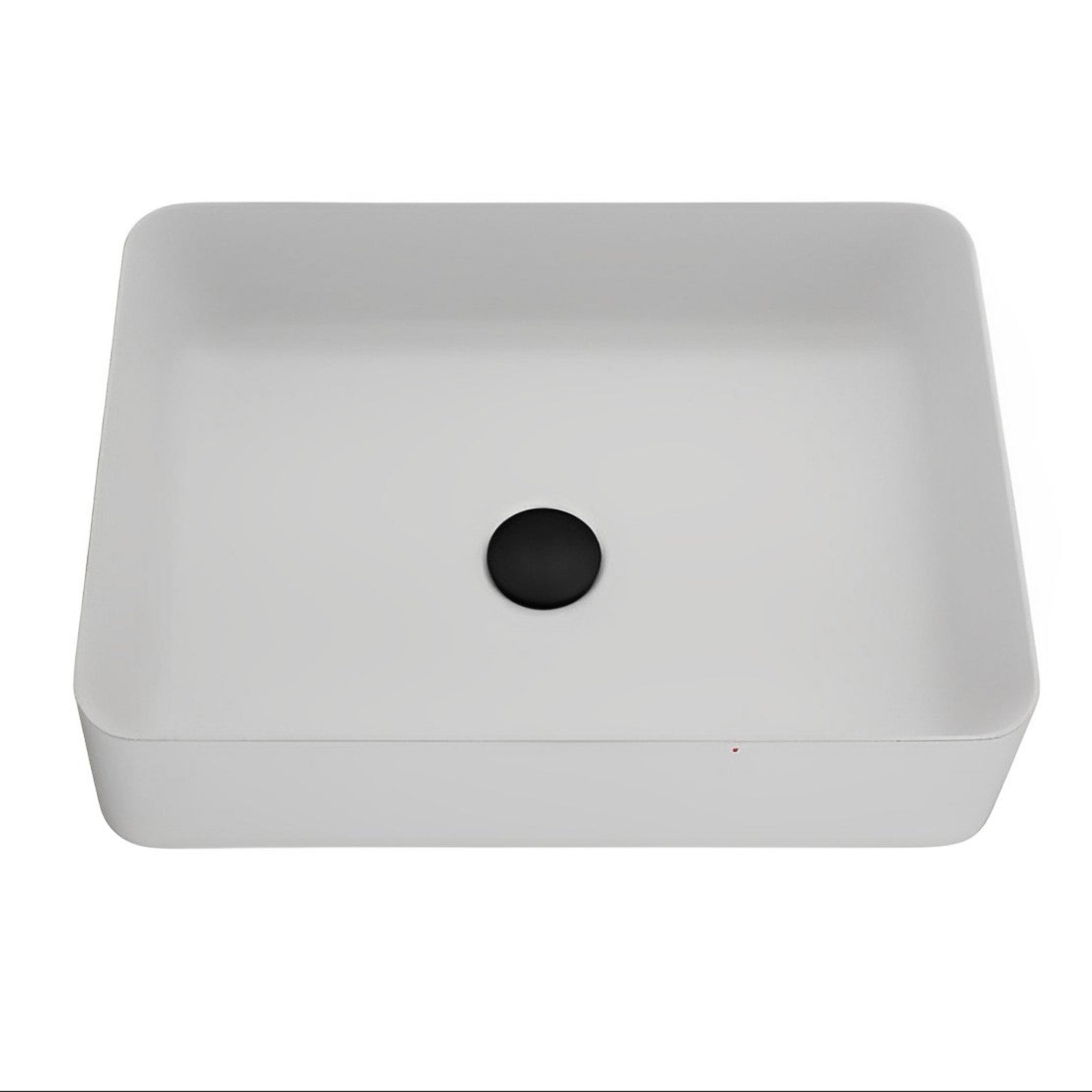 POSEIDON QUARTZ ART BASIN MATTE WHITE 510MM