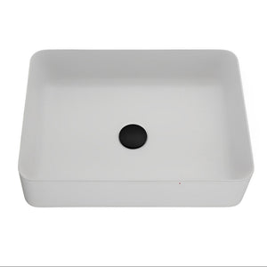 POSEIDON QUARTZ ART BASIN MATTE WHITE 510MM