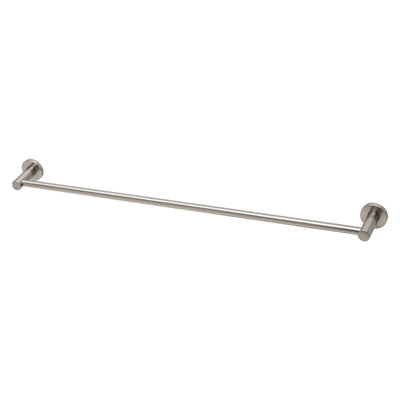 PHOENIX RADII SINGLE NON-HEATED TOWEL RAIL ROUND PLATE BRUSHED NICKEL 800MM