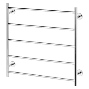 PHOENIX RADII NON-HEATED TOWEL LADDER ROUND PLATE CHROME 750MM X 740MM