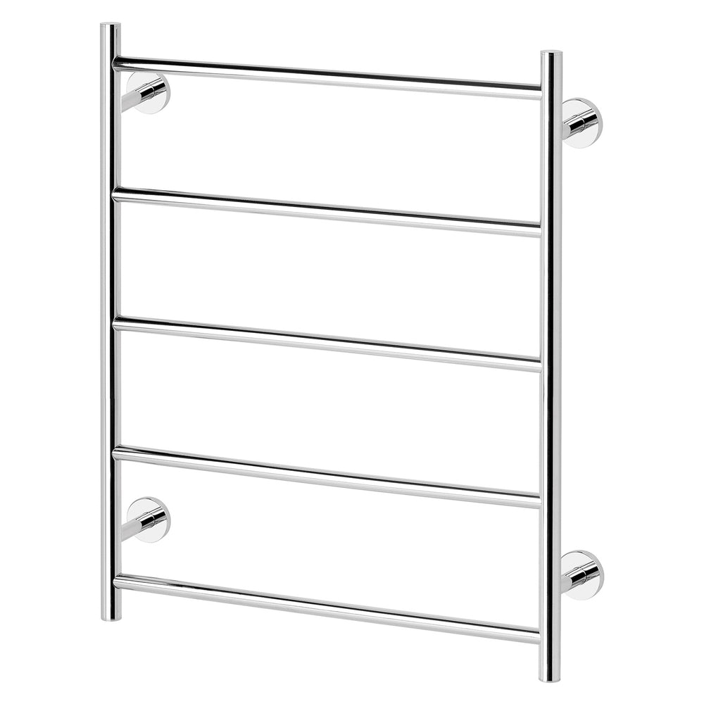 PHOENIX RADII 5-BARS ROUND HEATED TOWEL LADDER W/ ROUND PLATE CHROME 550MM