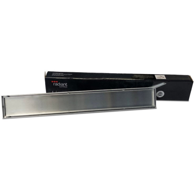 RADIANT HEATING TILE INSERT OUTLETS 800MM STAINLESS STEEL 38MM, 74MM AND 90MM