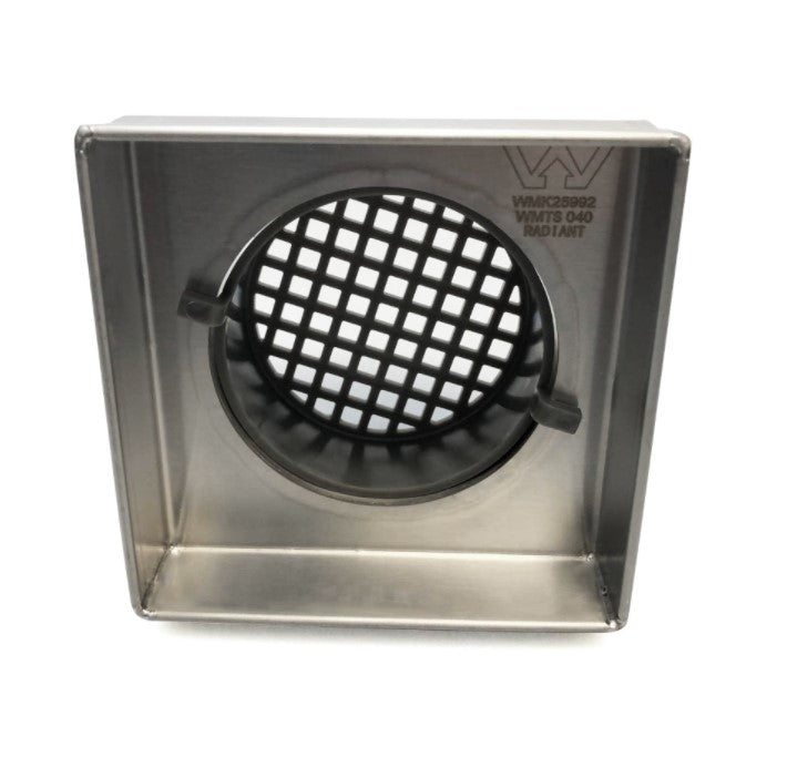 RADIANT HEATING STAINLESS STEEL TILE INSERT OUTLETS 38MM,50MM AND 90MM