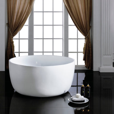 POSEIDON RONDA FREESTANDING BATHTUB GLOSS WHITE 1350MM