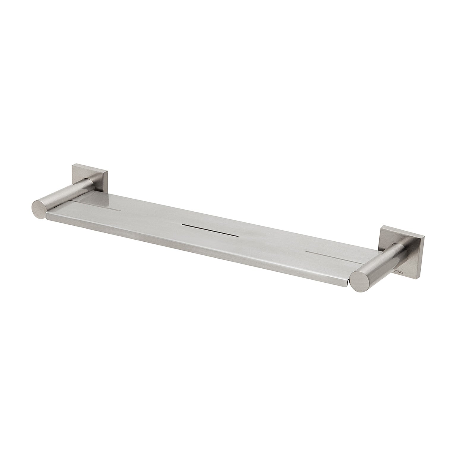 PHOENIX RADII METAL SHELF SQUARE PLATE BRUSHED NICKEL 424MM