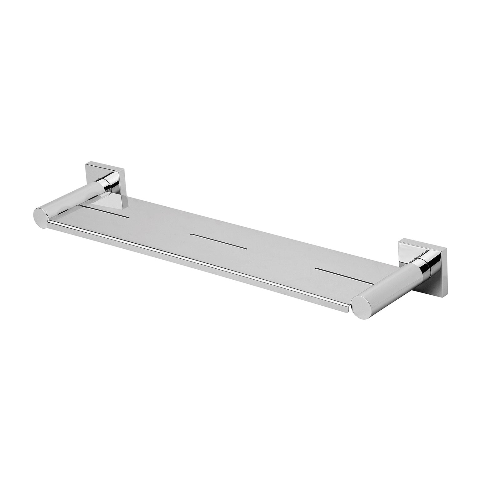 PHOENIX RADII METAL SHELF SQUARE PLATE CHROME 424MM