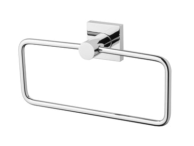 PHOENIX RADII HAND TOWEL HOLDER SQUARE PLATE CHROME 210MM