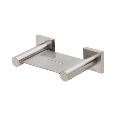 PHOENIX RADII SOAP DISH SQUARE PLATE BRUSHED NICKEL 140MM