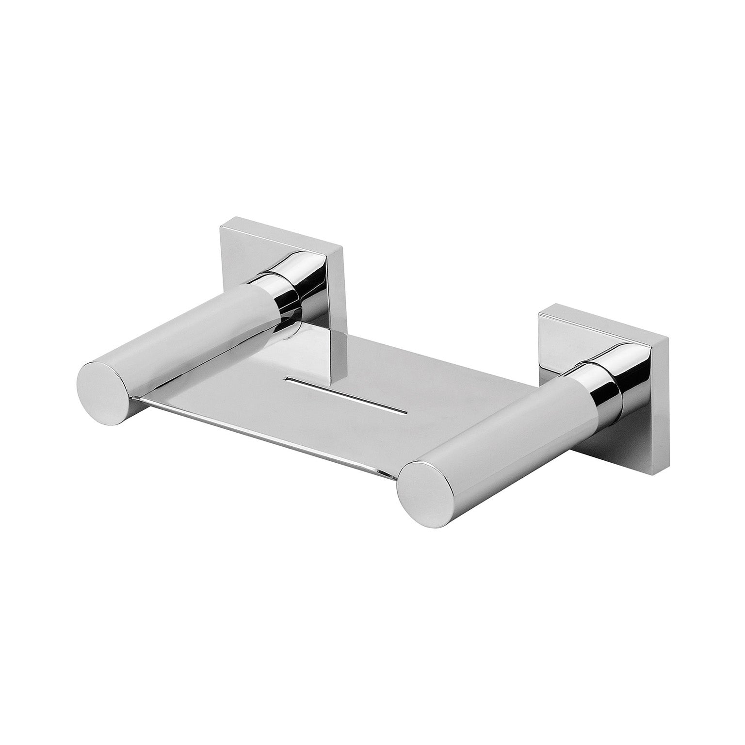 PHOENIX RADII SOAP DISH SQUARE PLATE CHROME 140MM