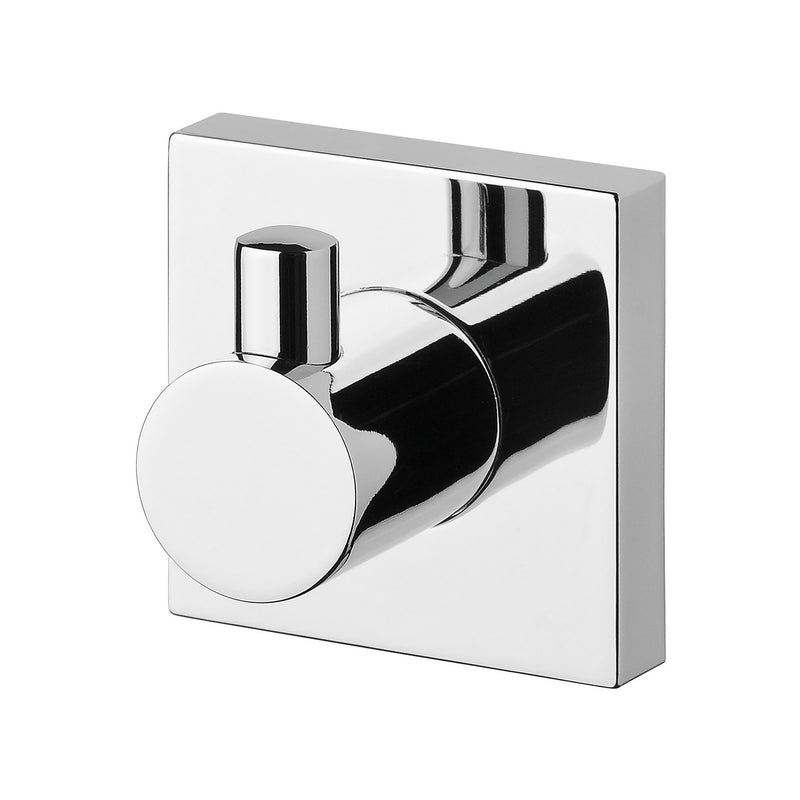 PHOENIX RADII ROBE HOOK SQUARE PLATE CHROME 50MM