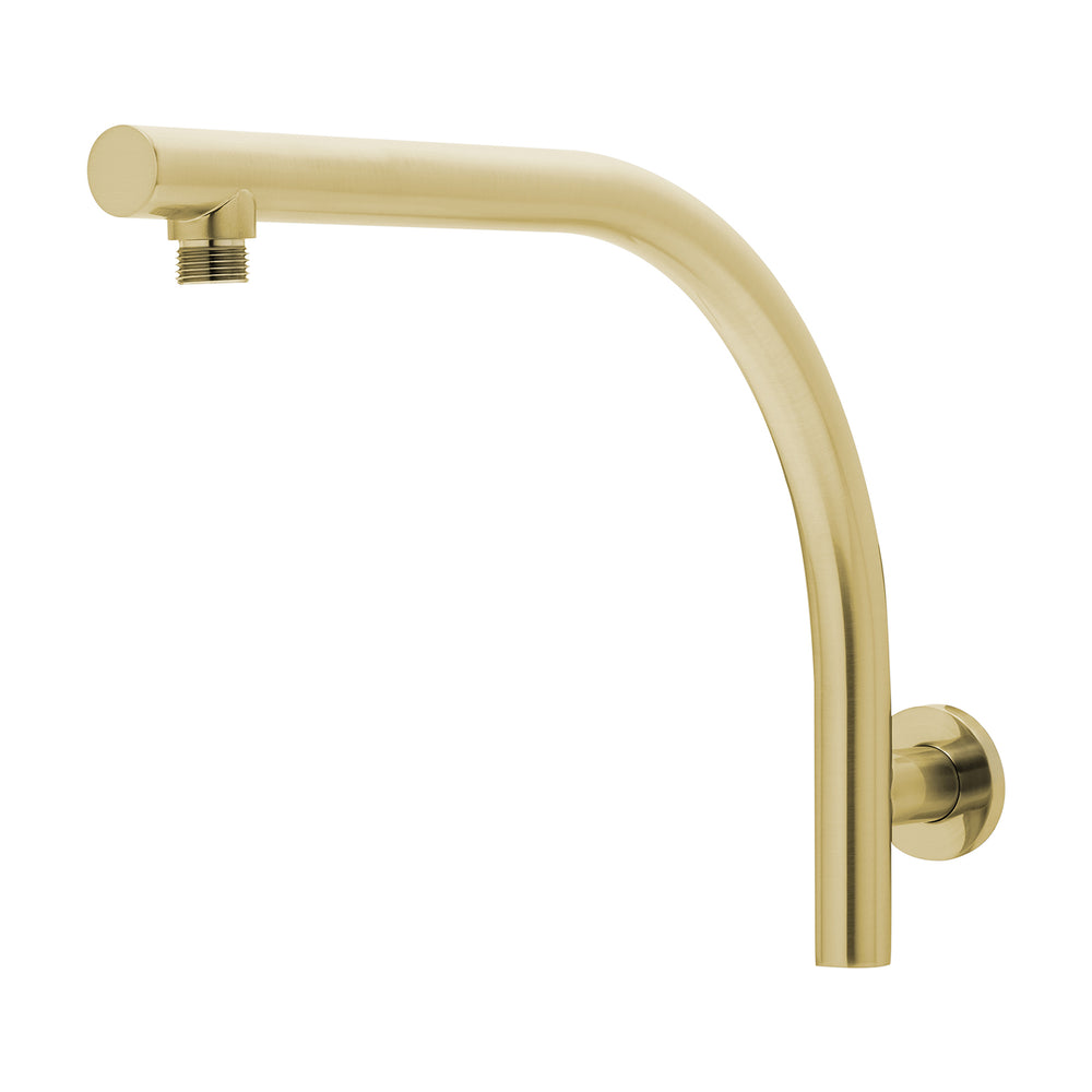 PHOENIX RUSH HIGH-RISE SHOWER ARM 400MM BRUSHED GOLD