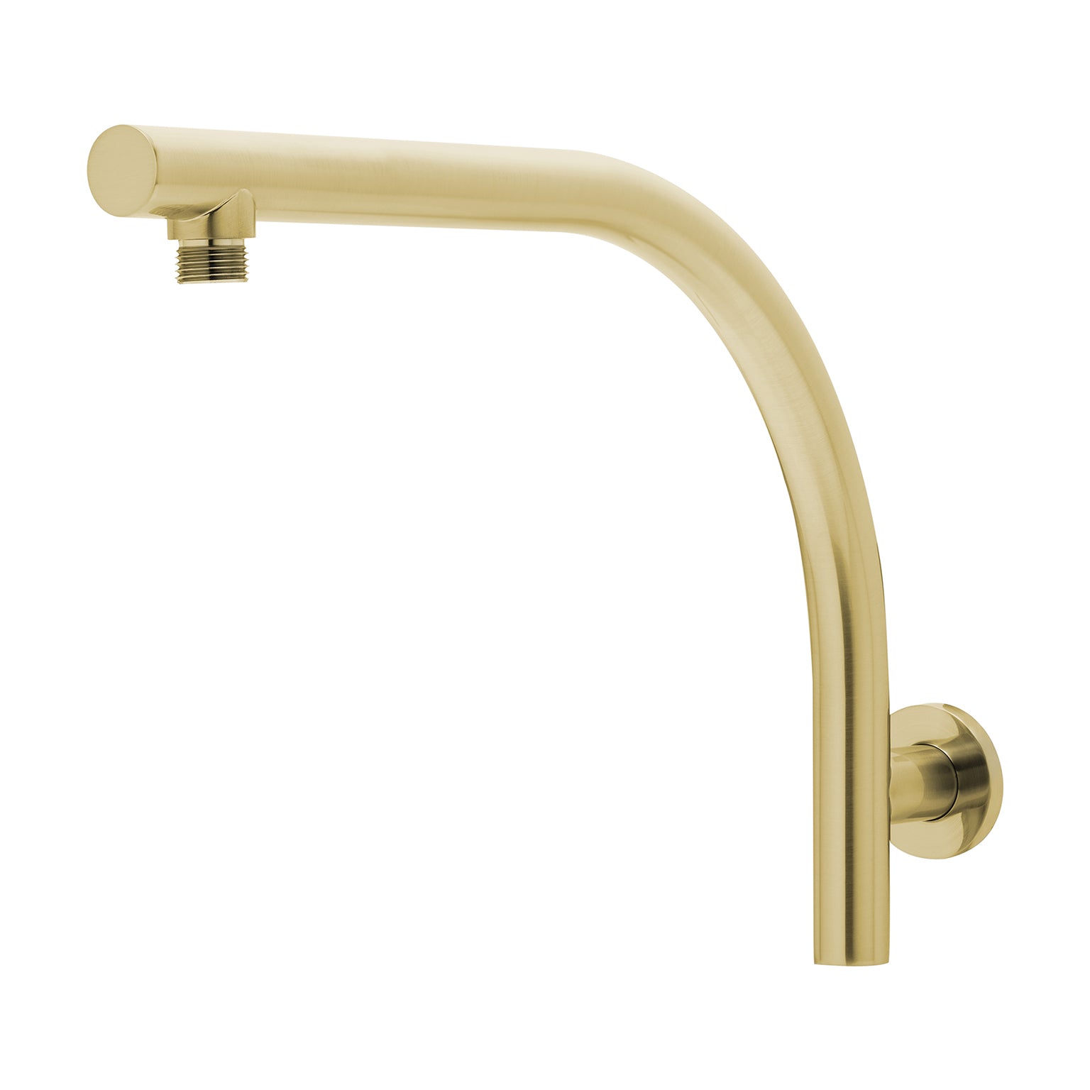 PHOENIX RUSH HIGH-RISE SHOWER ARM 400MM BRUSHED GOLD