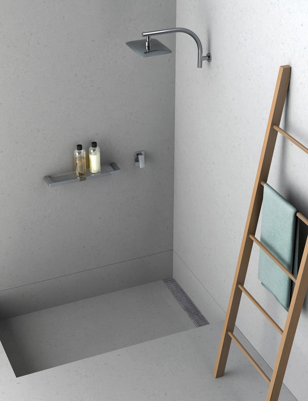 PHOENIX RUSH SHOWER ROSE CHROME 257MM X 186MM
