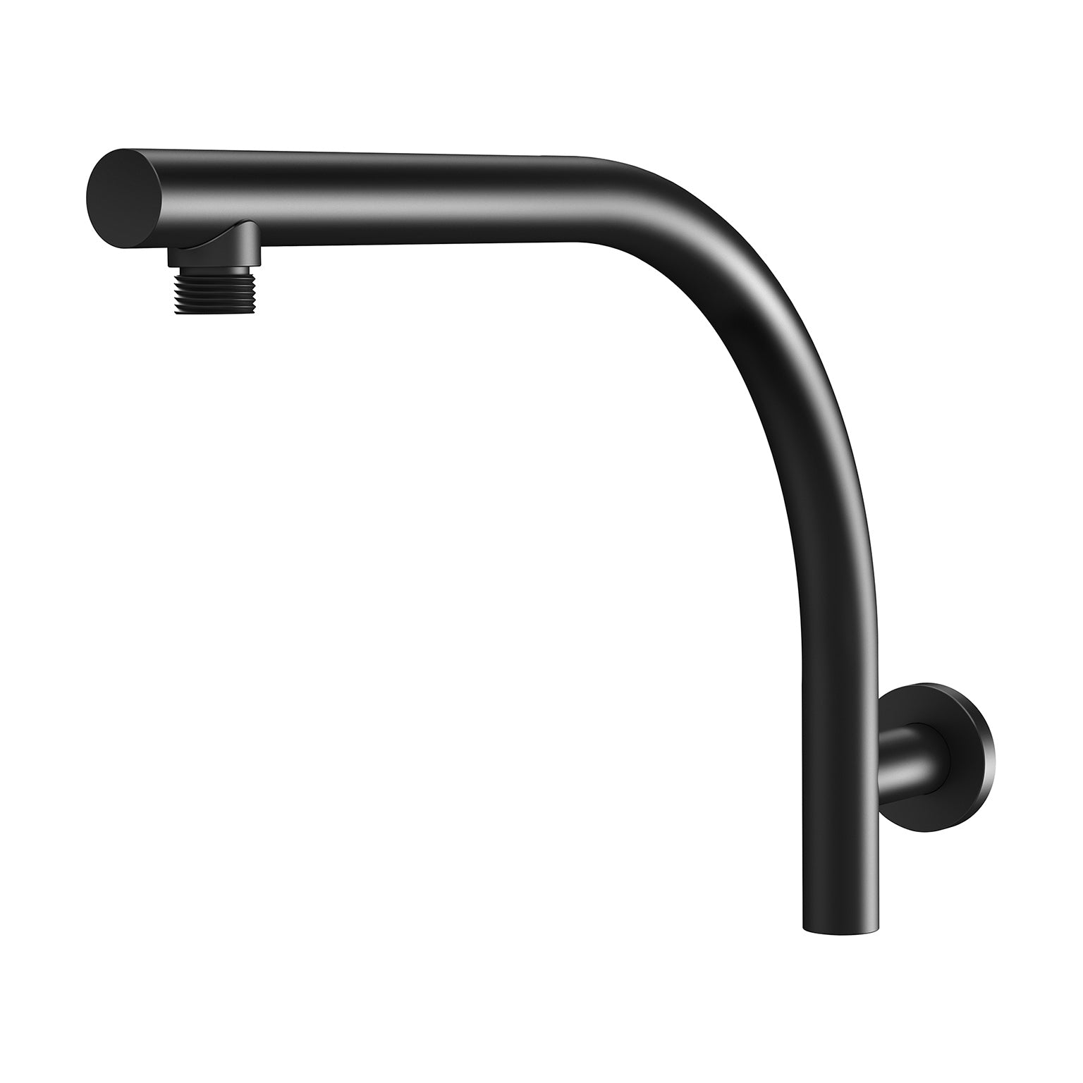 PHOENIX RUSH HIGH-RISE SHOWER ARM MATTE BLACK 400MM