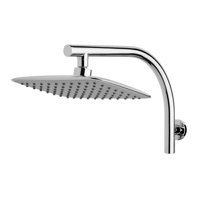 PHOENIX RUSH HIGH-RISE SHOWER ARM AND ROSE CHROME 250MM