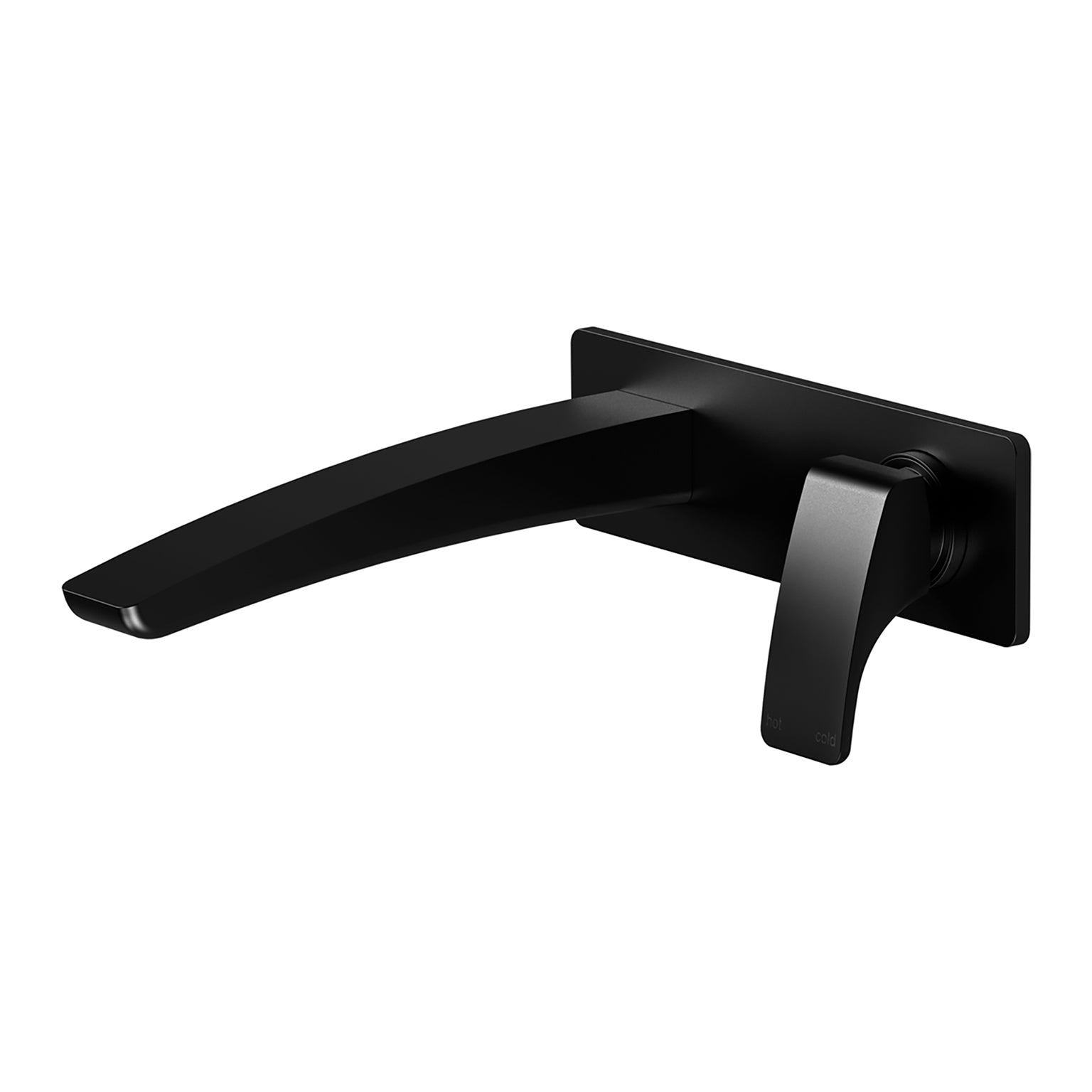 PHOENIX RUSH WALL BATH MIXER SET 180MM MATTE BLACK