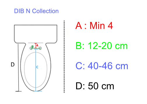 DIB N COLLECTION ULTRA SLIM BIDET WITH SIDE CONTROL