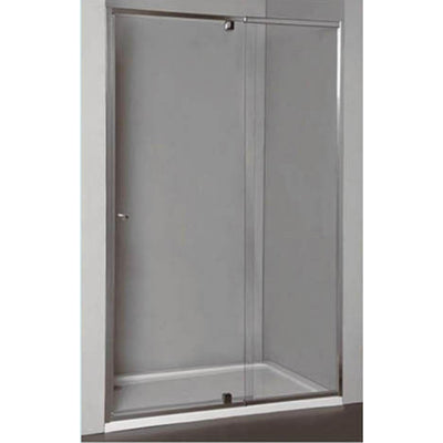 BTH WALL TO WALL FRAMED PIVOT DOOR SHOWER SCREEN CHROME