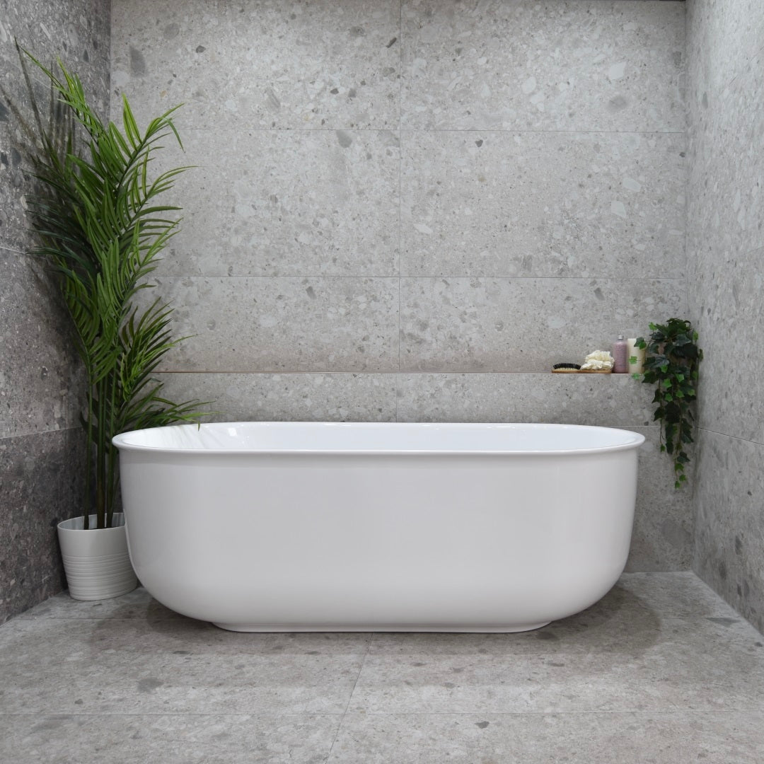 ENFLAIR MAYFAIR CLASSIC FREESTANDING BATHTUB GLOSS WHITE 1700MM