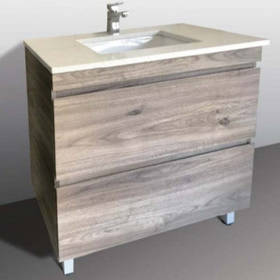 BTH SDL UNIVERSAL OAK GREY 750MM SINGLE BOWL FLOOR STANDING VANITY