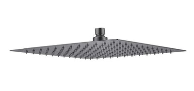 HELLYCAR STAINLESS STEEL SHOWER HEAD 300MM BRUSHED GUN METAL