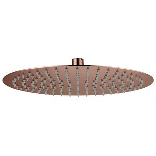 HELLYCAR ROUND STAINLESS STEEL SHOWER HEAD ROSE GOLD 300MM