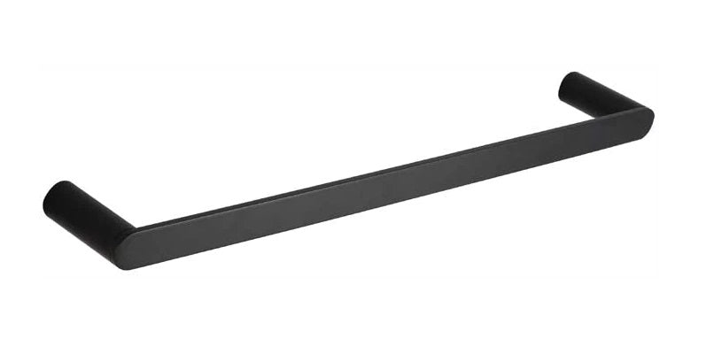 TAPART SLEEK SINGLE NON-HEATED TOWEL RAIL BLACK 600MM AND 800MM