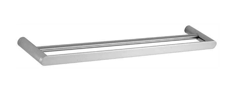 TAPART SLEEK DOUBLE NON-HEATED TOWEL RAIL CHROME 600MM AND 800MM
