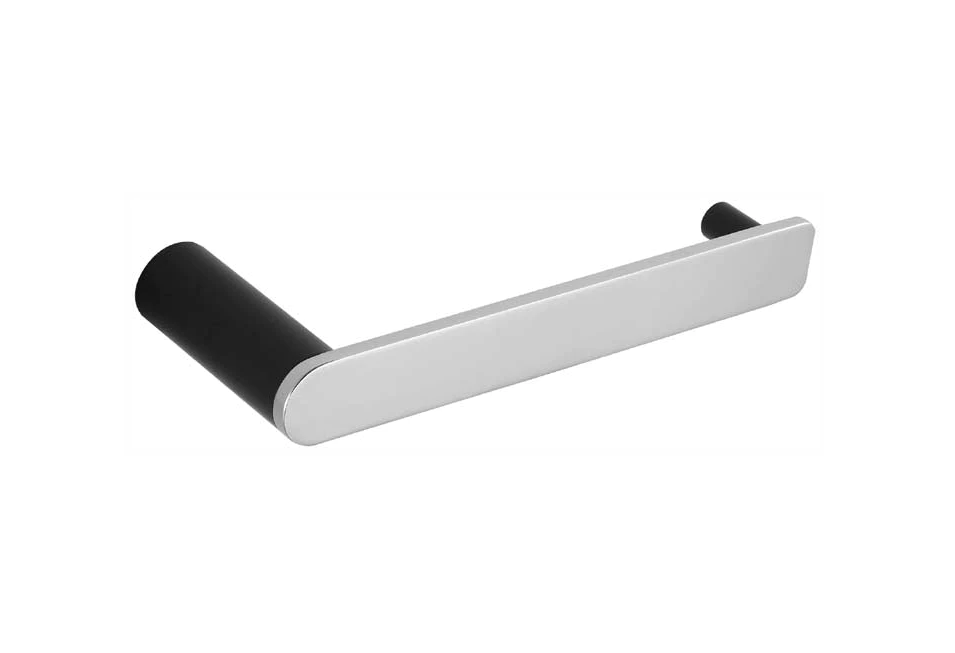 TAPART SLEEK TOILET ROLL HOLDER BLACK/CHROME 180MM