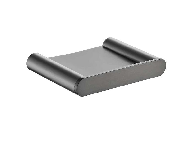 TAPART SLEEK SOAP DISH BRUSHED GUN METAL 106MM