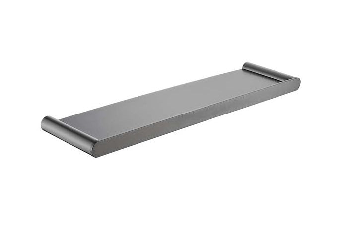 TAPART SLEEK SHELF BRUSHED GUN METAL 500MM