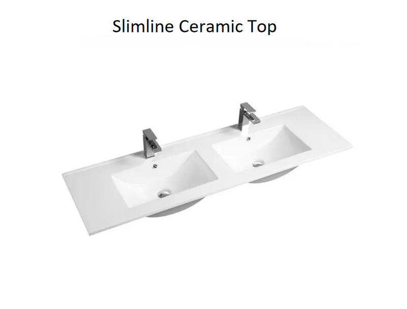 POSEIDON QUBIST MATTE WHITE 1500MM FLOOR STANDING VANITY