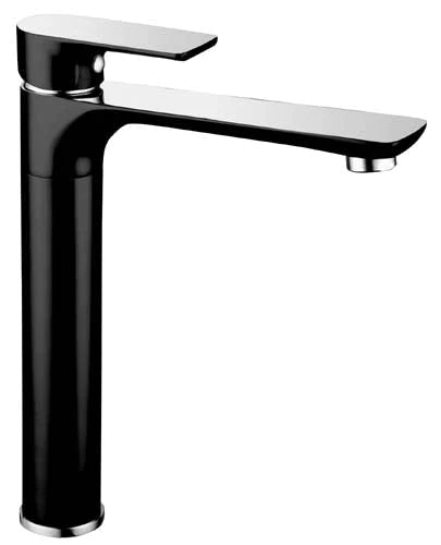 TAPART SLEEK SINK MIXER BLACK AND CHROME