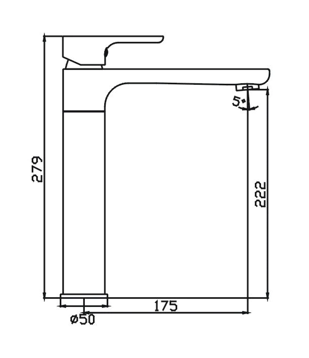 TAPART SLEEK SINK MIXER CHROME