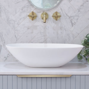 ENFLAIR ROLO ABOVE COUNTER BASIN MATTE WHITE 540MM