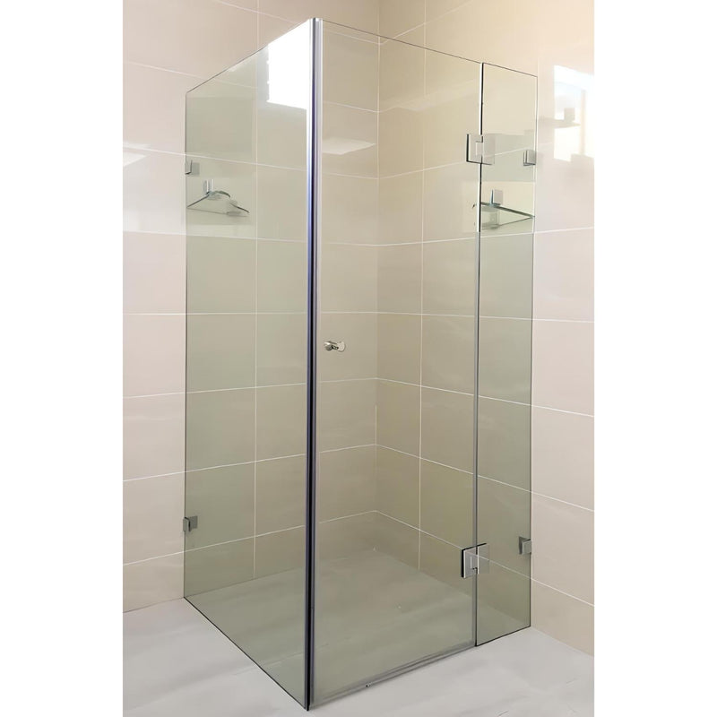 SUNNY FRAMLESS SHOWER SCREEN (AVAILABLE WITH OPTIONAL RETURN PANEL)
