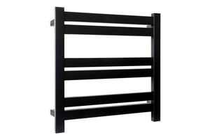 LINSOL SIIENA 6 BAR HEATED TOWEL RAIL MATTE BLACK 530MM