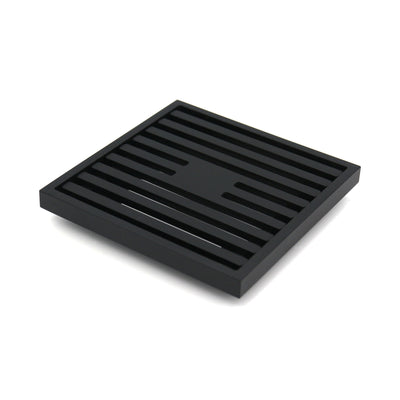 GRATES2GO SLIMLINE BRASS POINT DRAIN MATTE BLACK 100MM