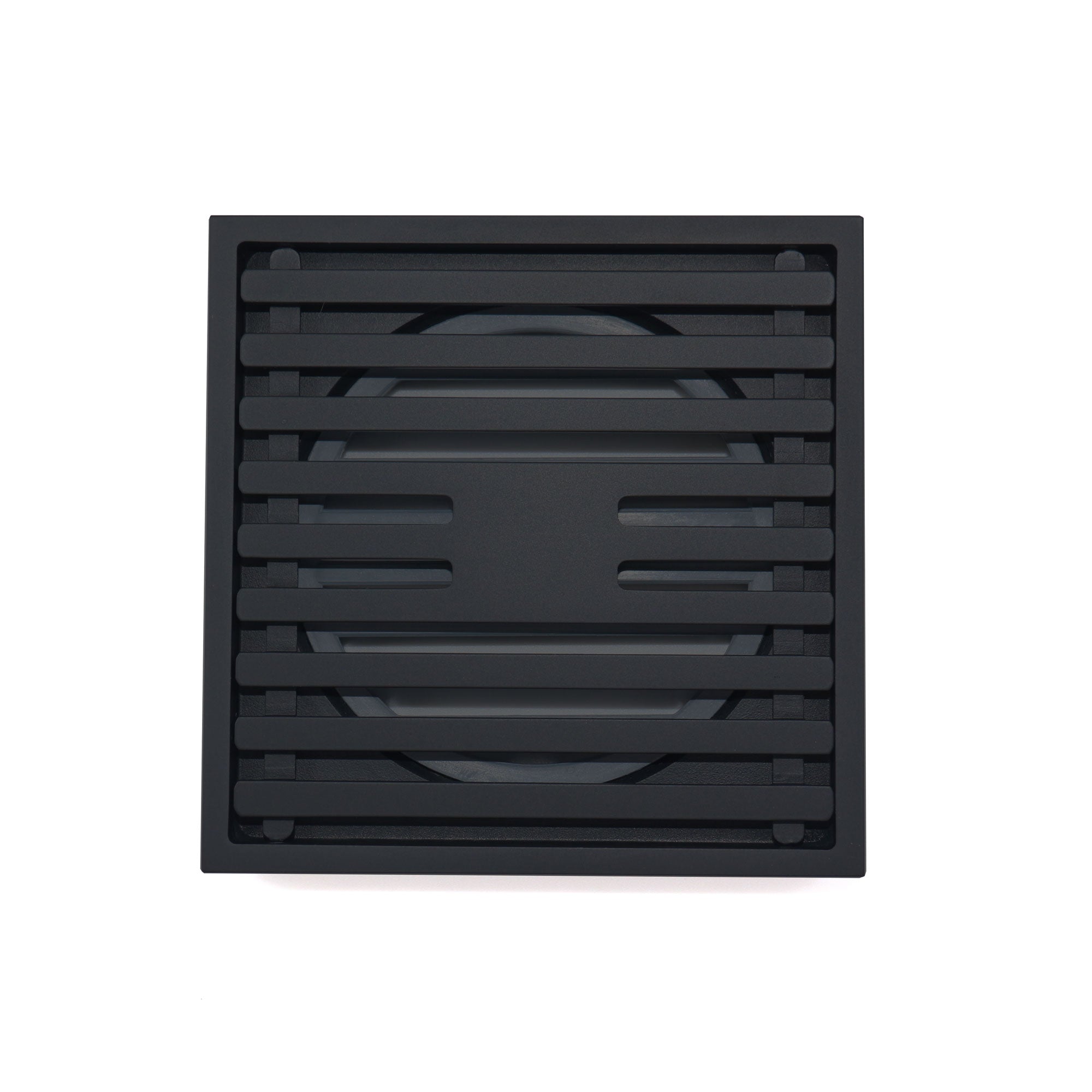 GRATES2GO SLIMLINE BRASS POINT DRAIN MATTE BLACK 100MM