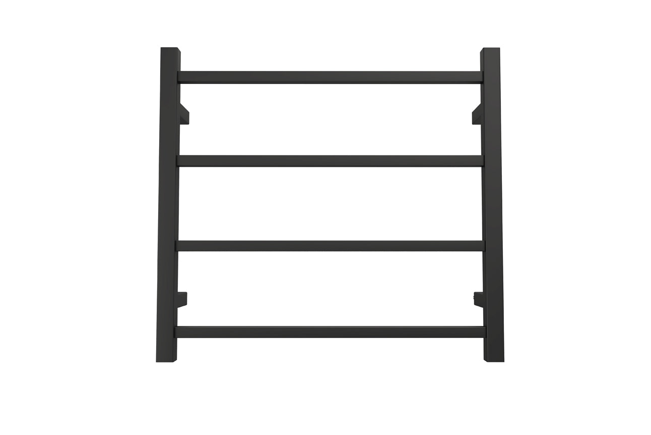 LINSOL SPIRIT 4 BAR HEATED TOWEL RAIL MATTE BLACK 450MM