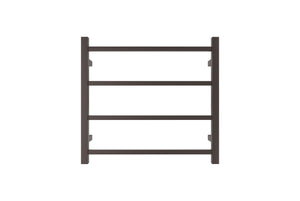 LINSOL SPIRIT 4 BAR HEATED TOWEL RAIL GUN METAL 450MM
