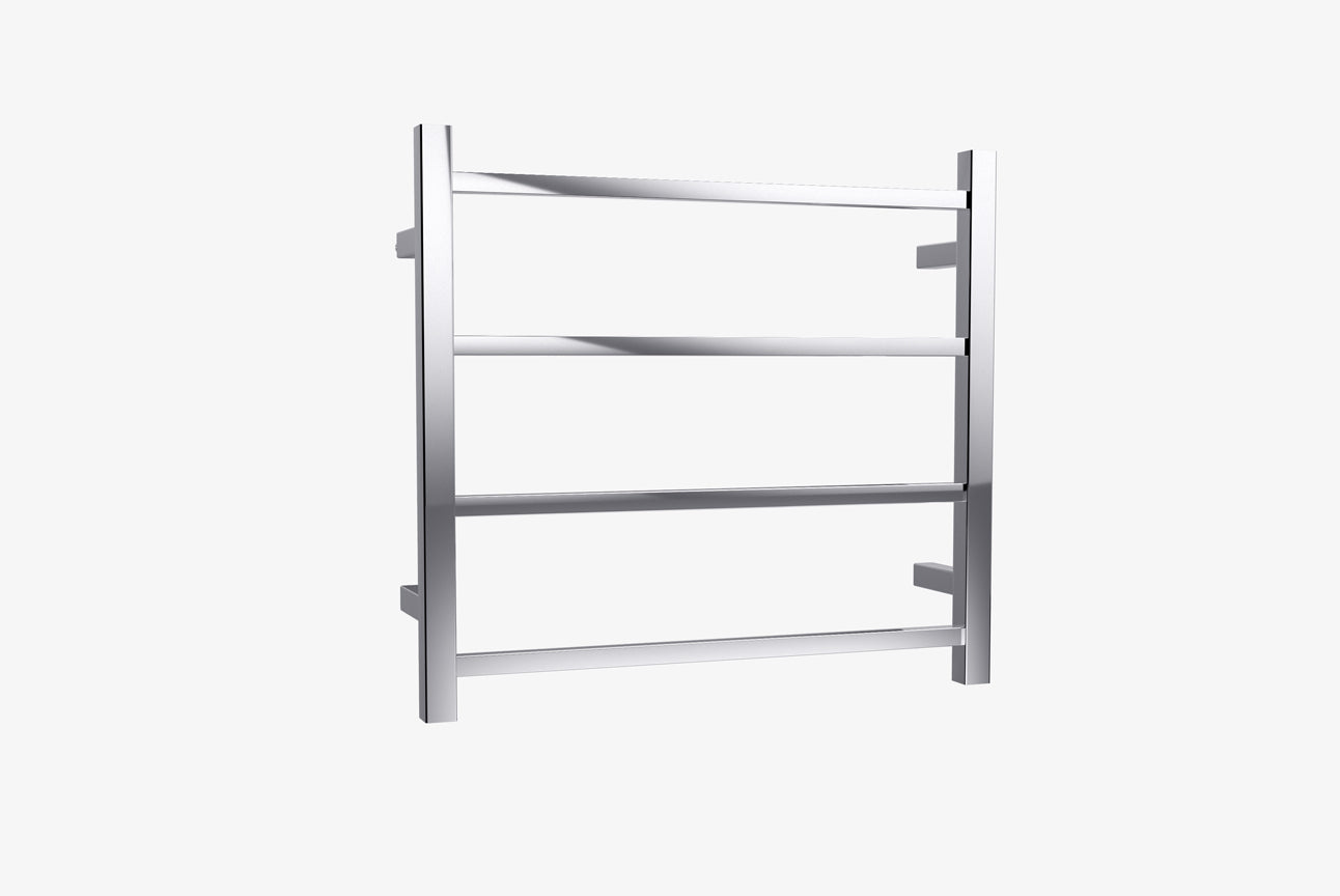 LINSOL SPIRIT 4 BAR HEATED TOWEL RAIL CHROME 450MM