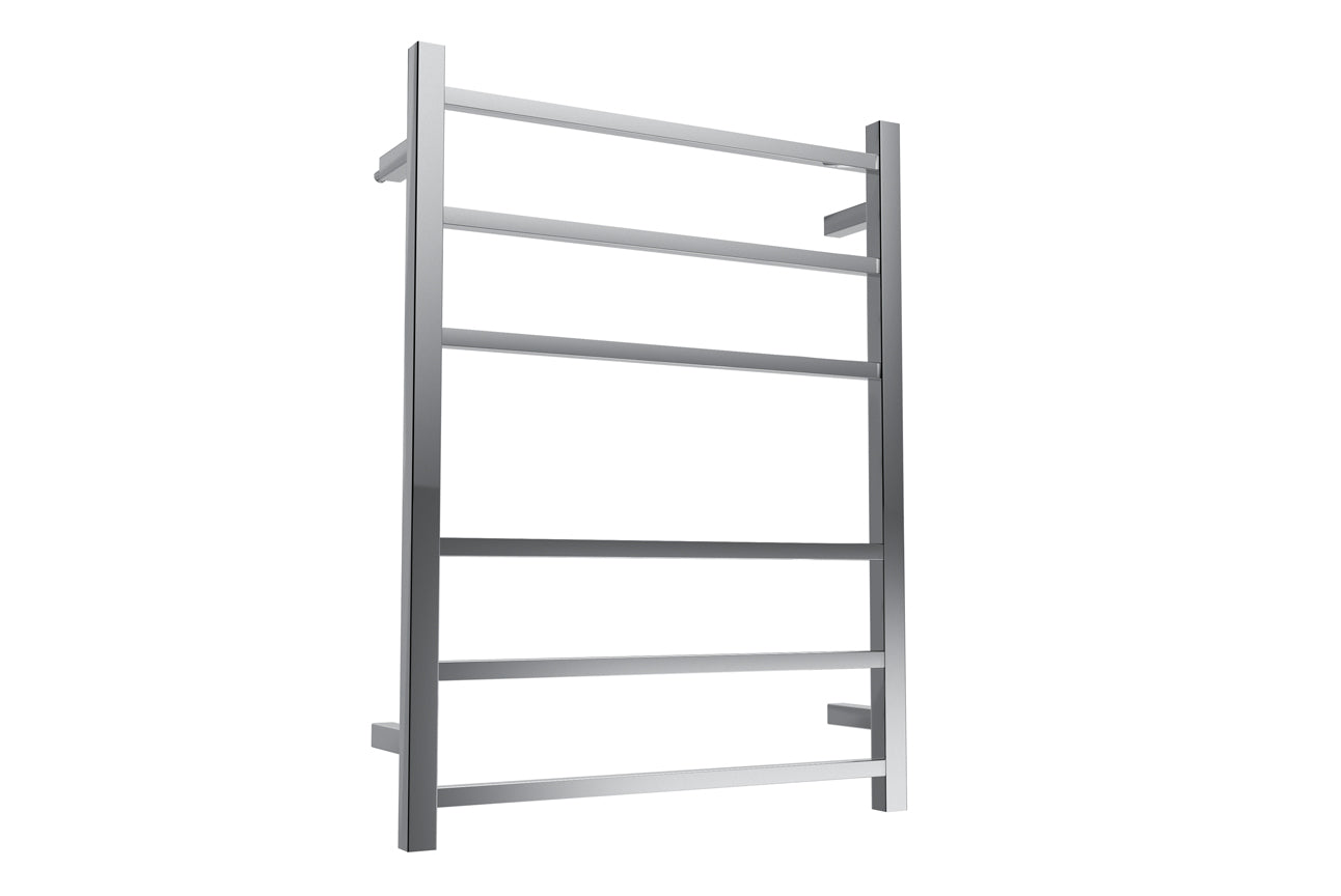 LINSOL SPIRIT 6 BAR HEATED TOWEL RAIL CHROME 800MM