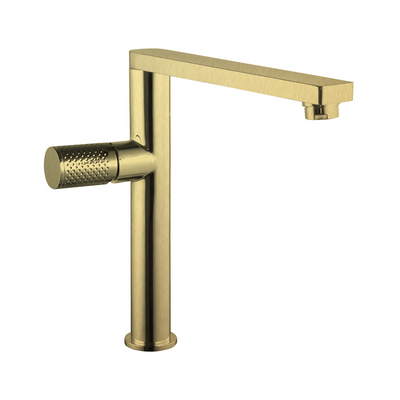 LINKWARE GABE SINK MIXER 250MM BRUSHED GOLD