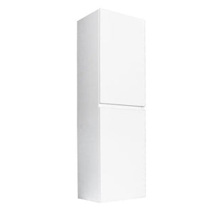 POSEIDON MATTE WHITE WALL HUNG TALL BOY 400MM X 1350MM