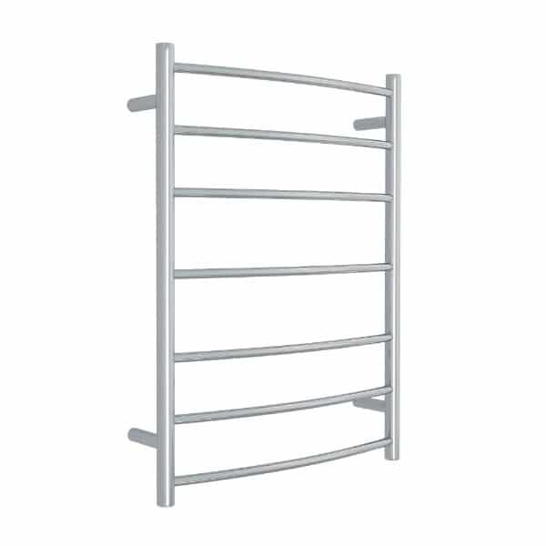 THERMOGROUP CURVED ROUND BUDGET LADDER HEATED TOWEL RAIL 600MM