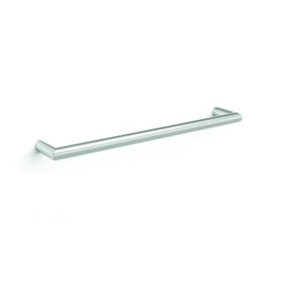 THERMOGROUP ROUND SINGLE BAR HEATED TOWEL RAIL 632MM POLISHED STAINLESS STEEL