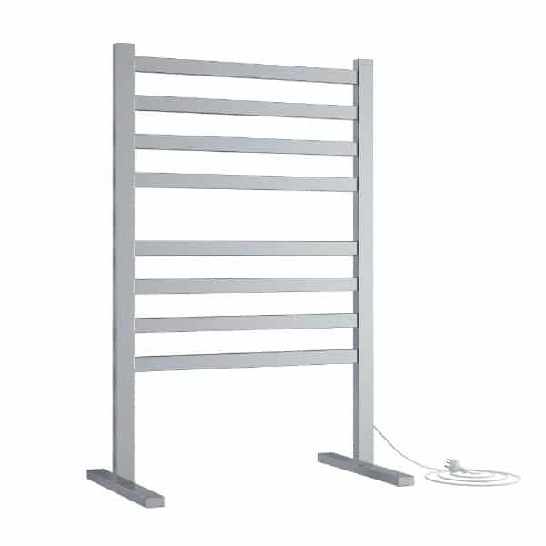 THERMOGROUP STRAIGHT FLAT FREE-STANDING HEATED TOWEL RAIL 590MM