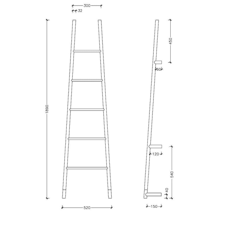 THERMOGROUP L52SBKR JEEVES TANGENT L HEATED TOWEL RAIL-SATIN BLACK 1890MM